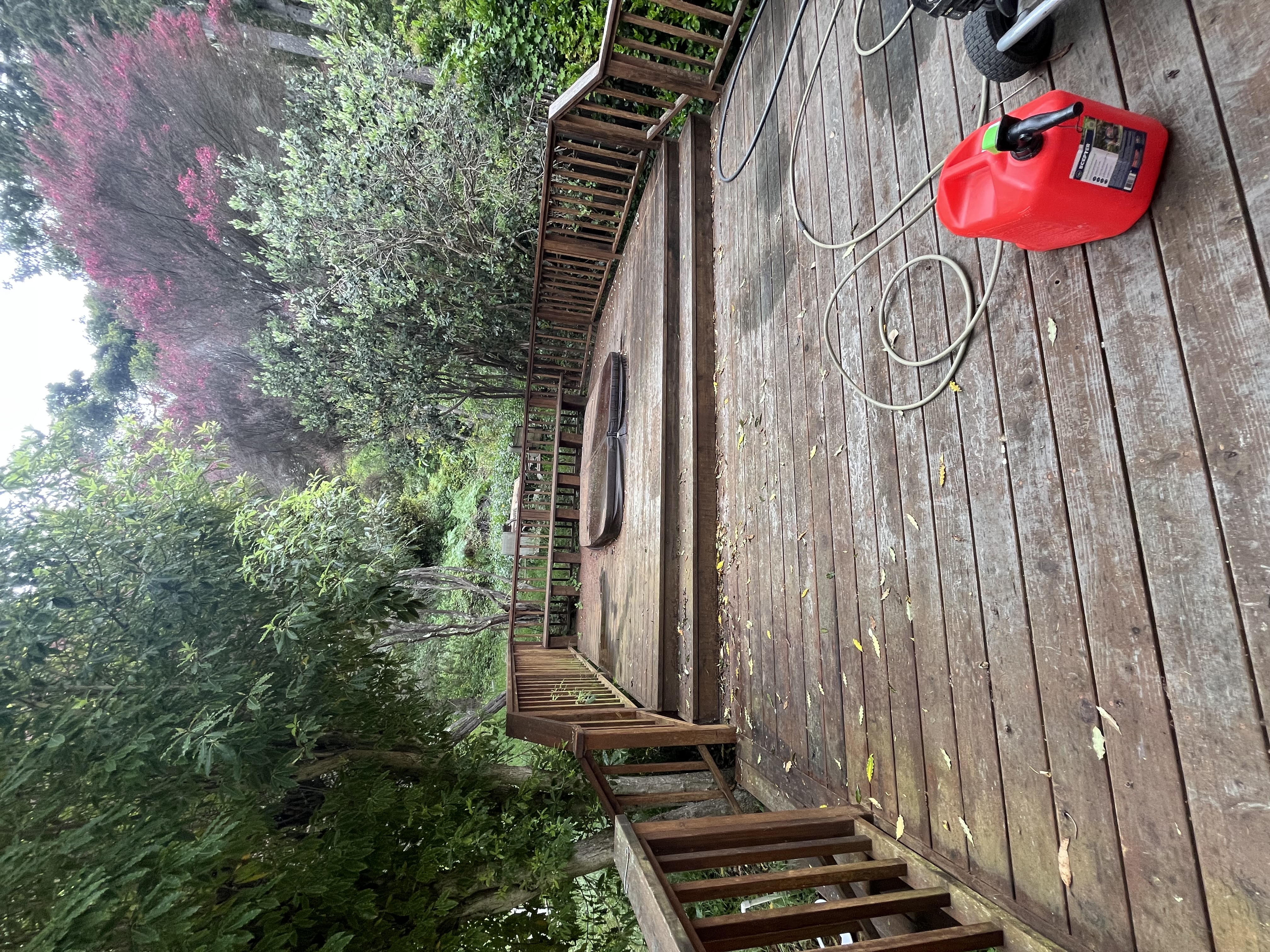 Before deck restoration